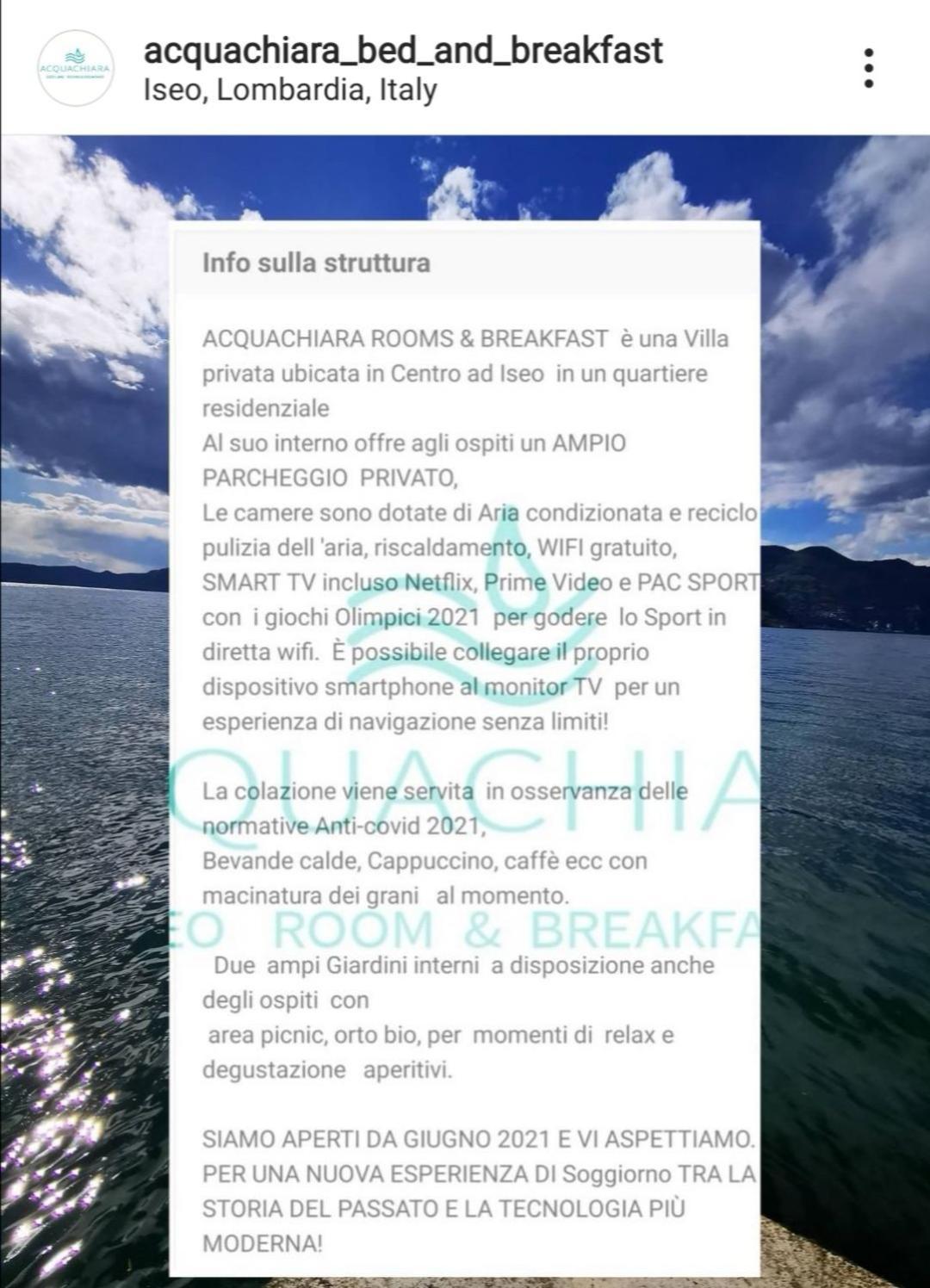 Acquachiara Iseo Deluxe Bed & Breakfast Iseo Center With Garden And Parking Inside Foresteria Phòng bức ảnh